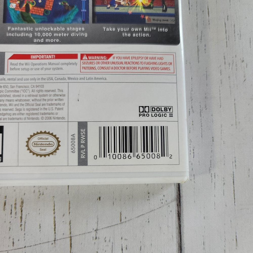 Mario & Sonic at the Olympic Games for Nintendo Wii by Sega - Picture 8 of 9